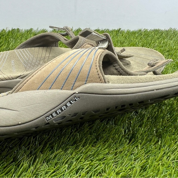 Merrell Pansy Flip Flops/Sandals Women's Size 9 Leather Flat Comfort - Picture 7 of 8